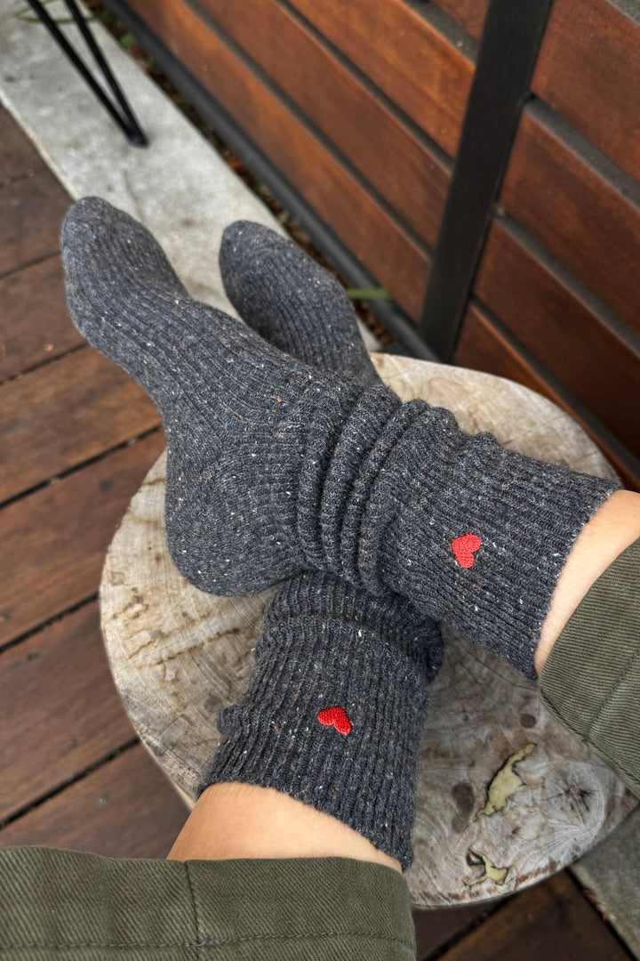 Le Bon Shoppe  Embroidered Snow Socks