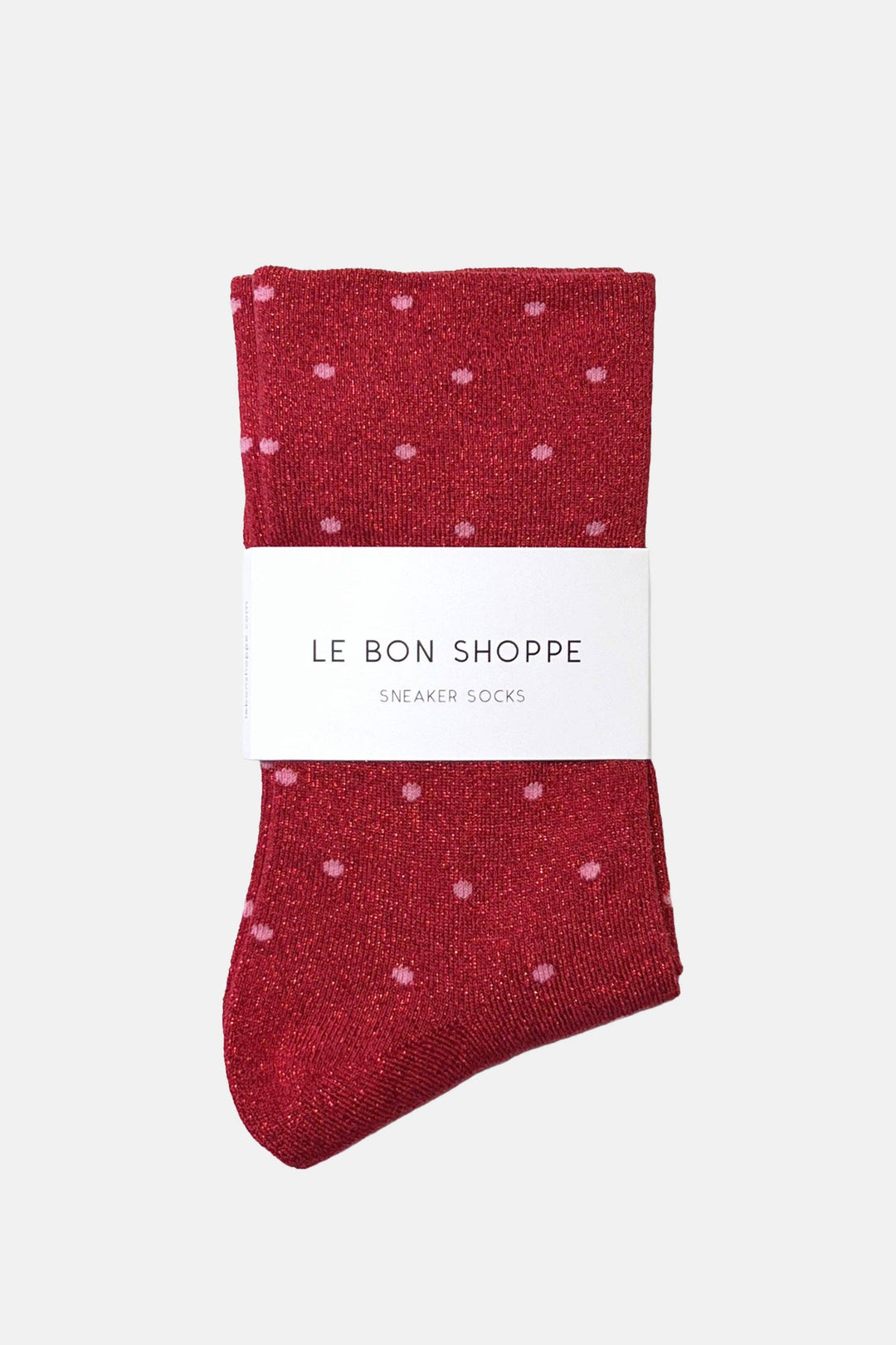 Le Bon Shoppe - Lurex Patterned Sneaker Socks