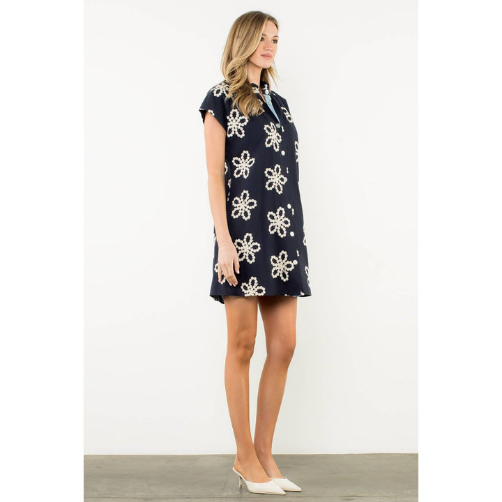 THML FTM3120 Ruffle Collar Dress