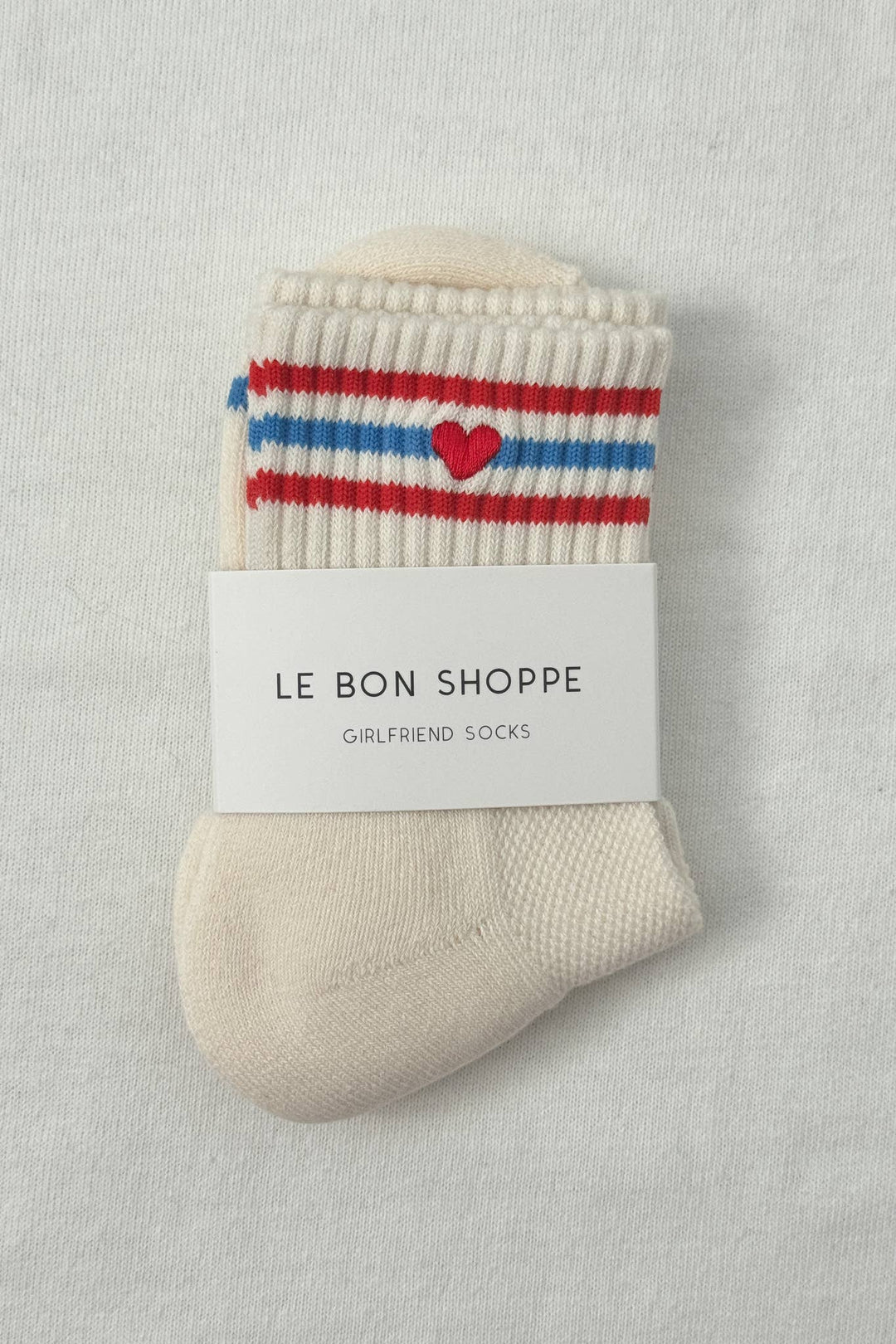 Le Bon Shoppe - Heart Embroidered Girlfriend socks