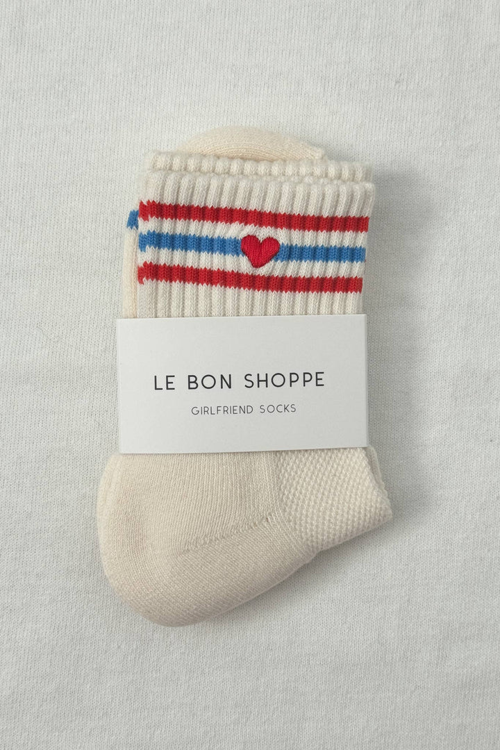Le Bon Shoppe - Heart Embroidered Girlfriend socks