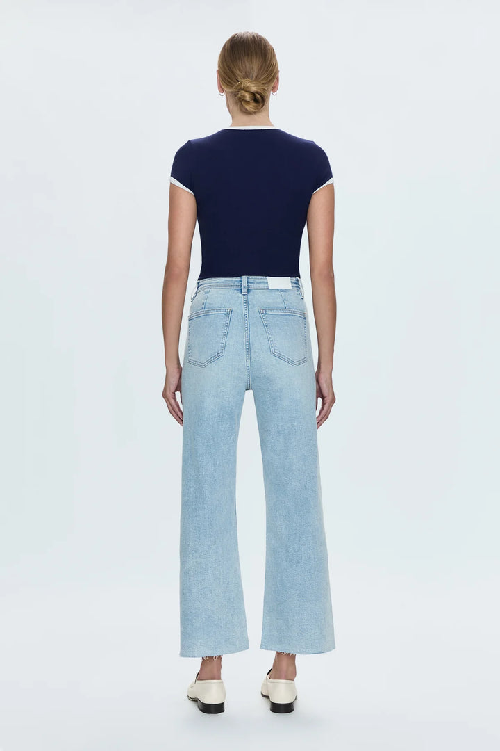 Pistola Penny Crop High Rise Wide Leg Jean Collective