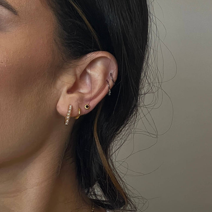 Namaste Jewelry - Rectangle Pearl Earrings