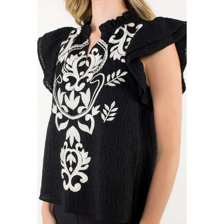 THML WCT3163 Flutter Sleeve Top