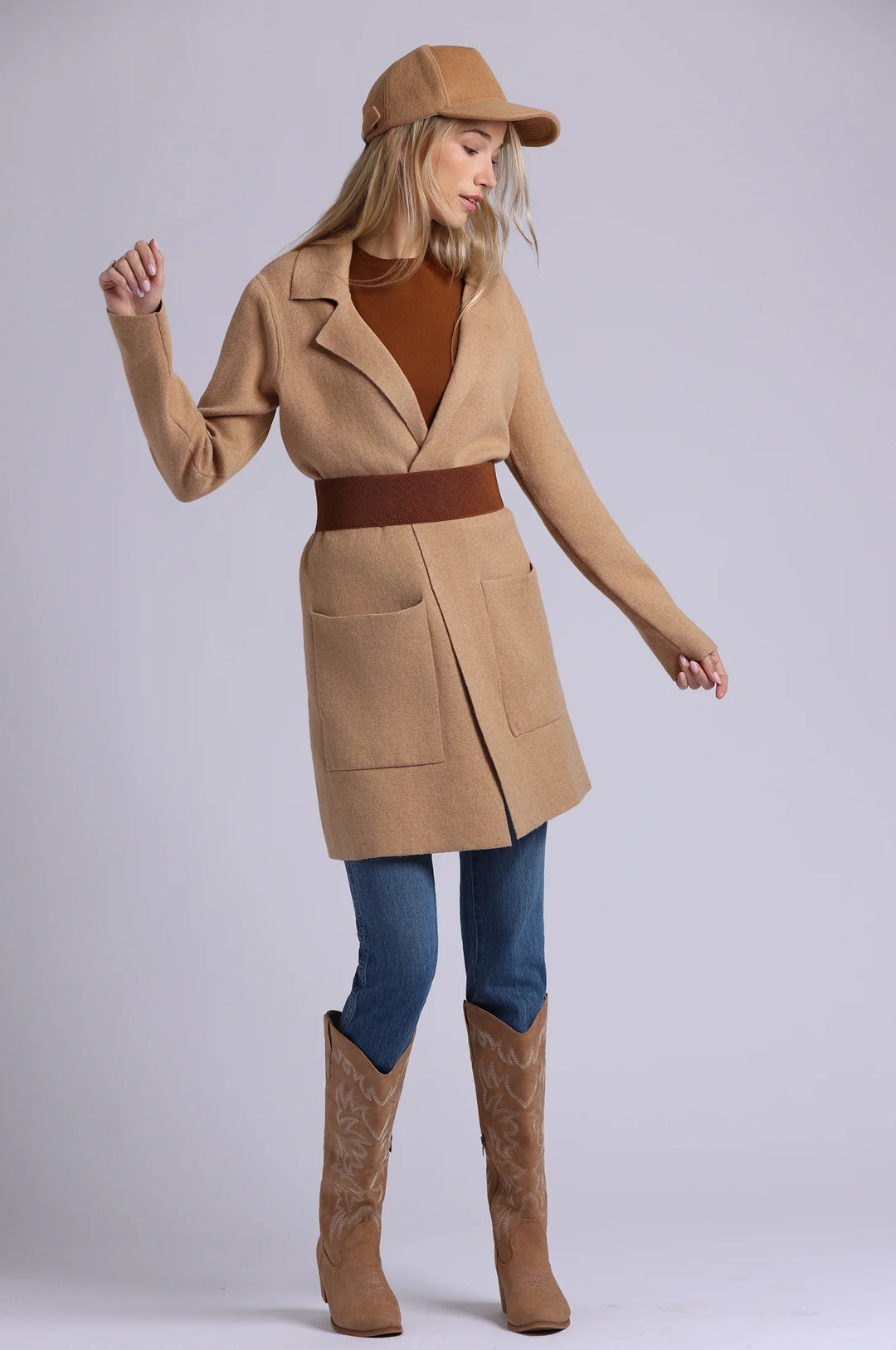 Minnie Rose Wool Baseball Hat