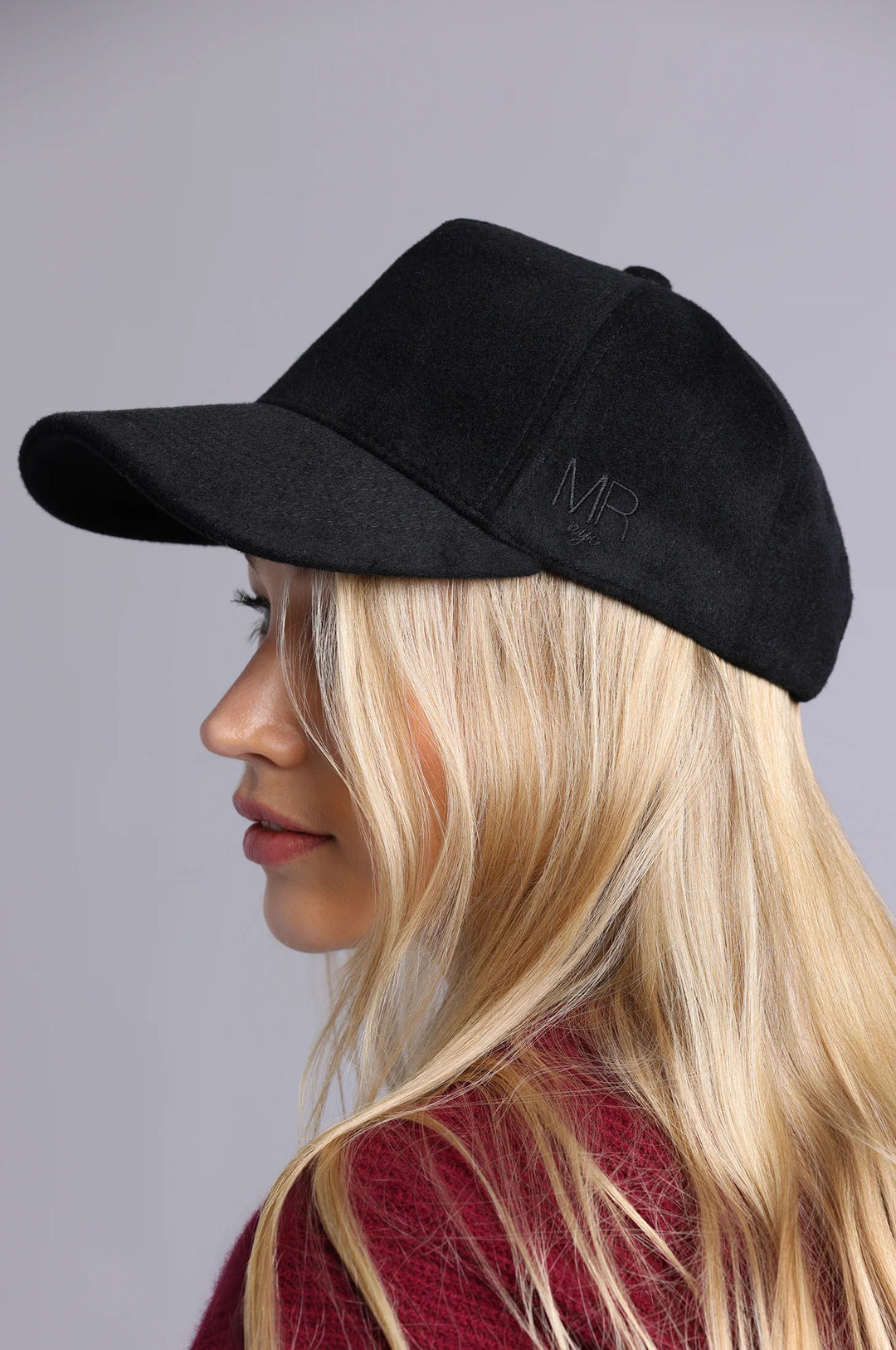 Minnie Rose Wool Baseball Hat