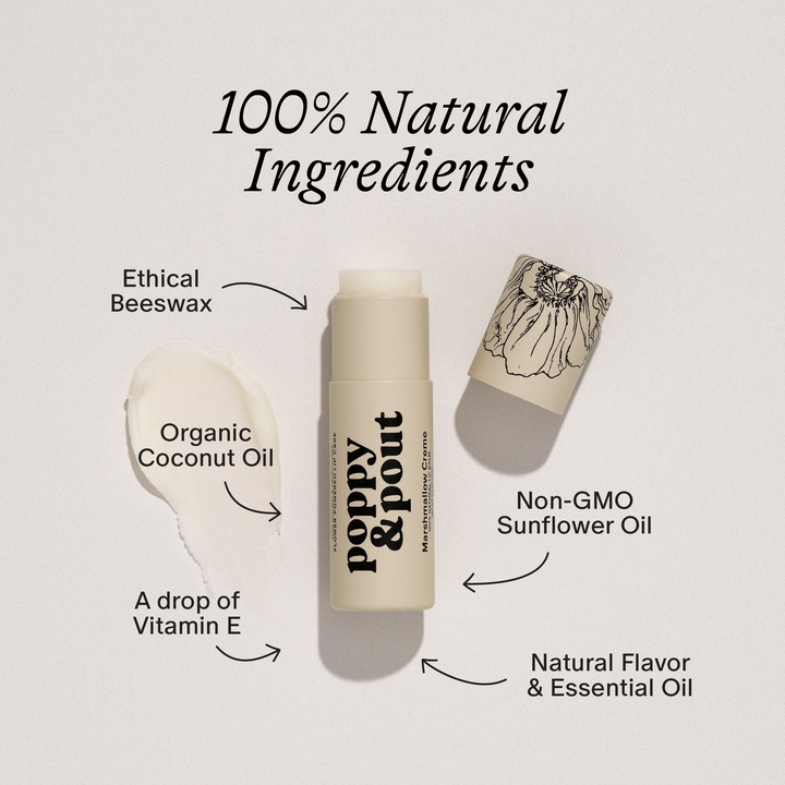 Poppy &amp; Pout - Lip Balm, Marshmallow Creme
