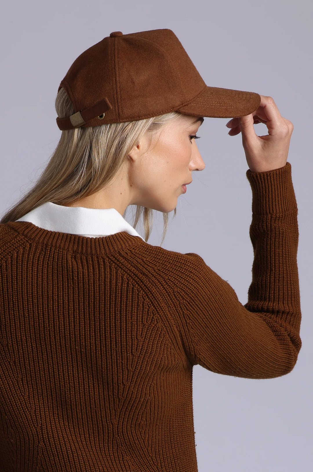 Minnie Rose Wool Baseball Hat