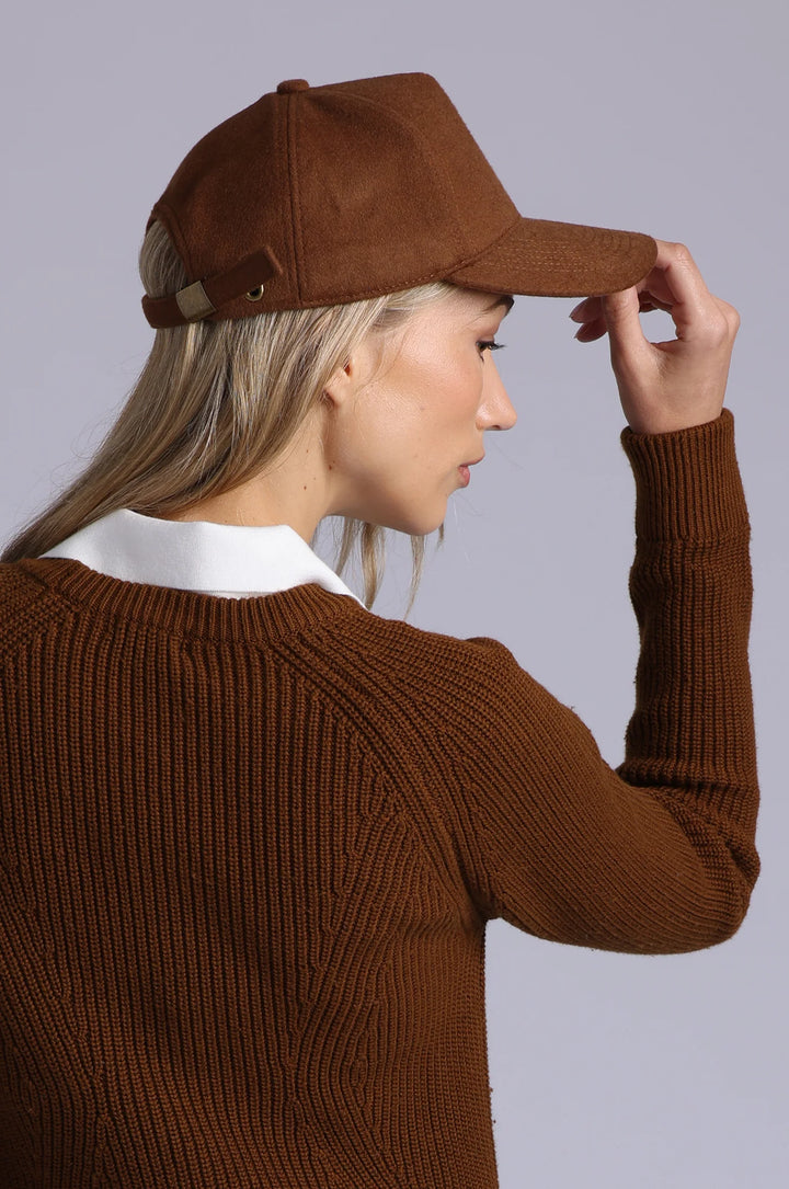 Minnie Rose Wool Baseball Hat