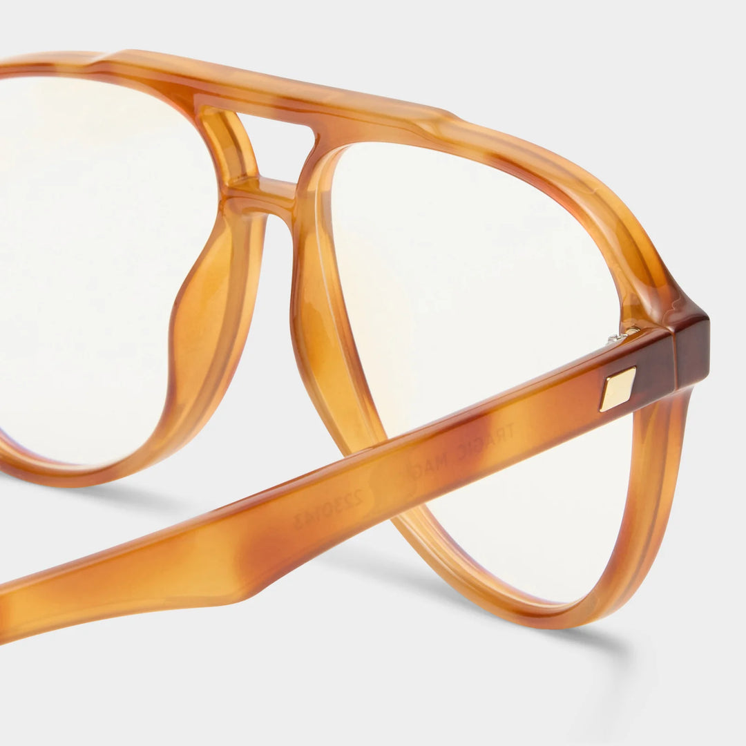 Le Specs Blue Light Tragic Magic Glasses- Vintage Tort