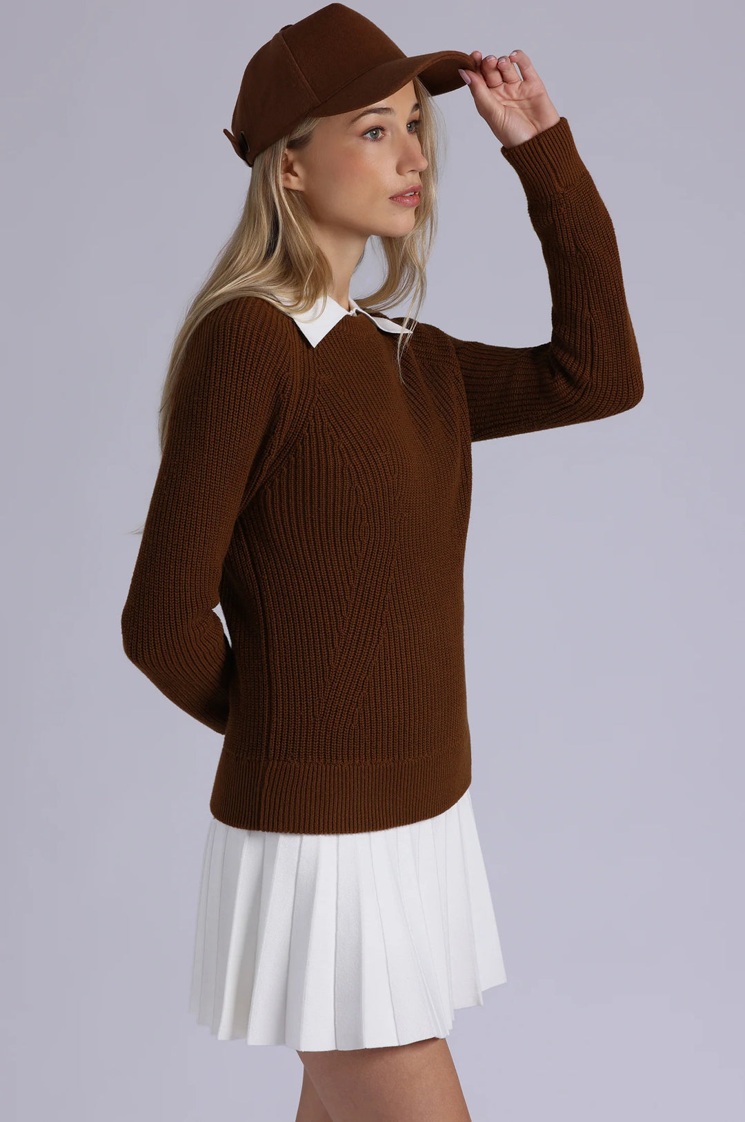 Minnie Rose Wool Baseball Hat