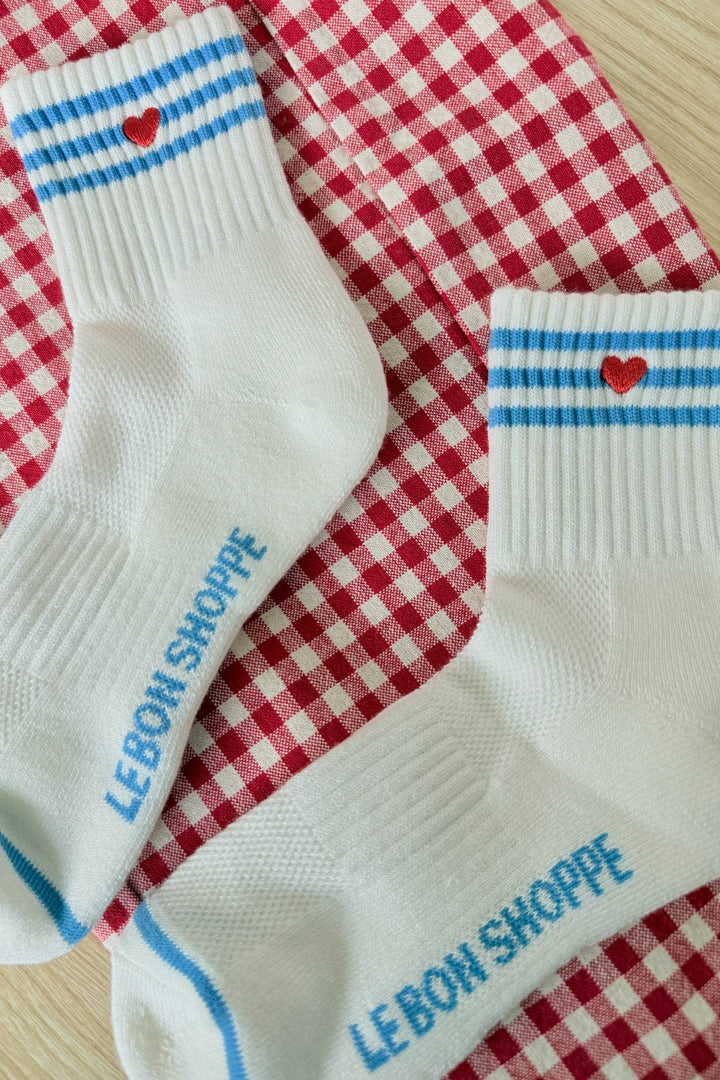 Le Bon Shoppe - Heart Embroidered Girlfriend socks