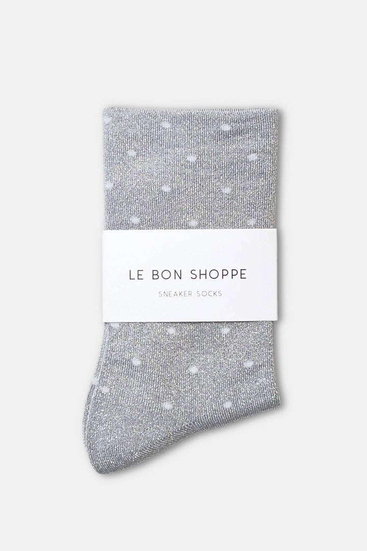 Le Bon Shoppe - Lurex Patterned Sneaker Socks