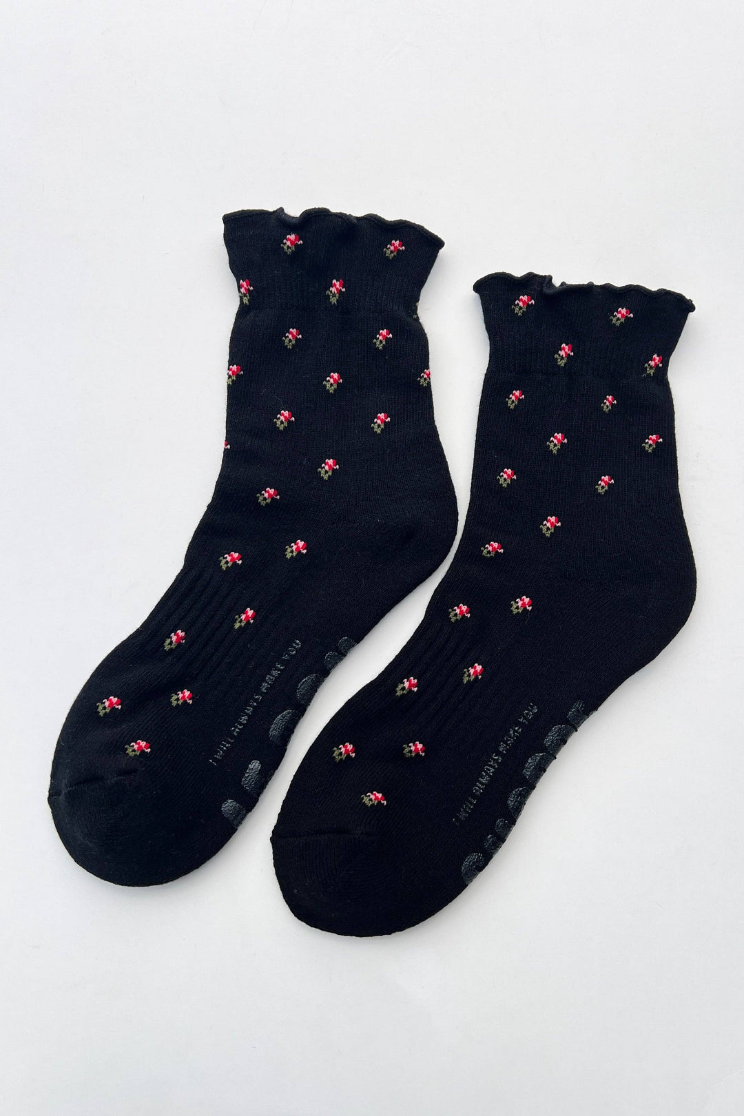 Le Bon Shoppe - Petal Ruffled Hugger Crew Socks