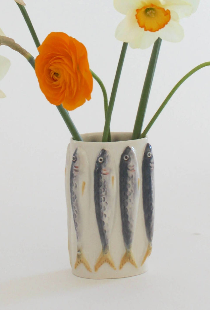 PetitFelts - Porcelain Sardine Vase
