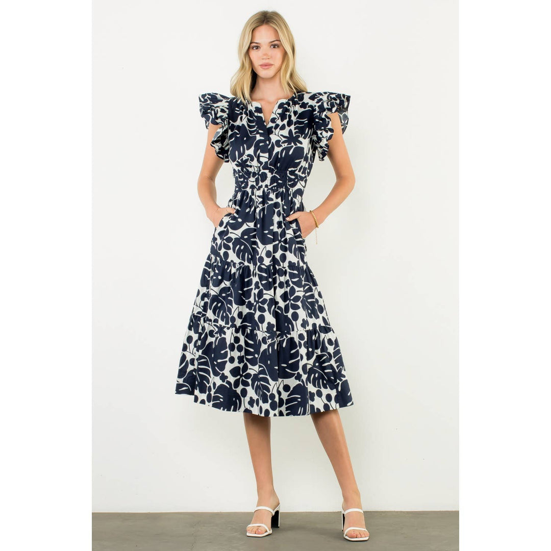 THML THS1663-2 Smocked Waist Dress