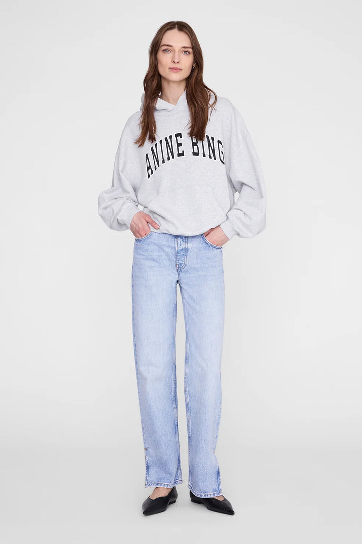Anine Bing Harvey Sweatshirt Hoodie -Heather Grey
