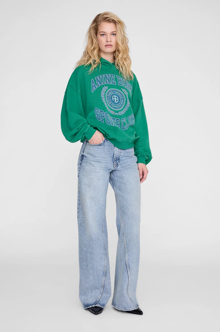 Anine Bing Harvey Sweatshirt Hoodie -Green
