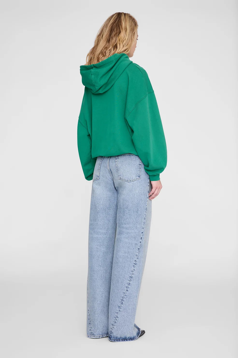 Anine Bing Harvey Sweatshirt Hoodie -Green