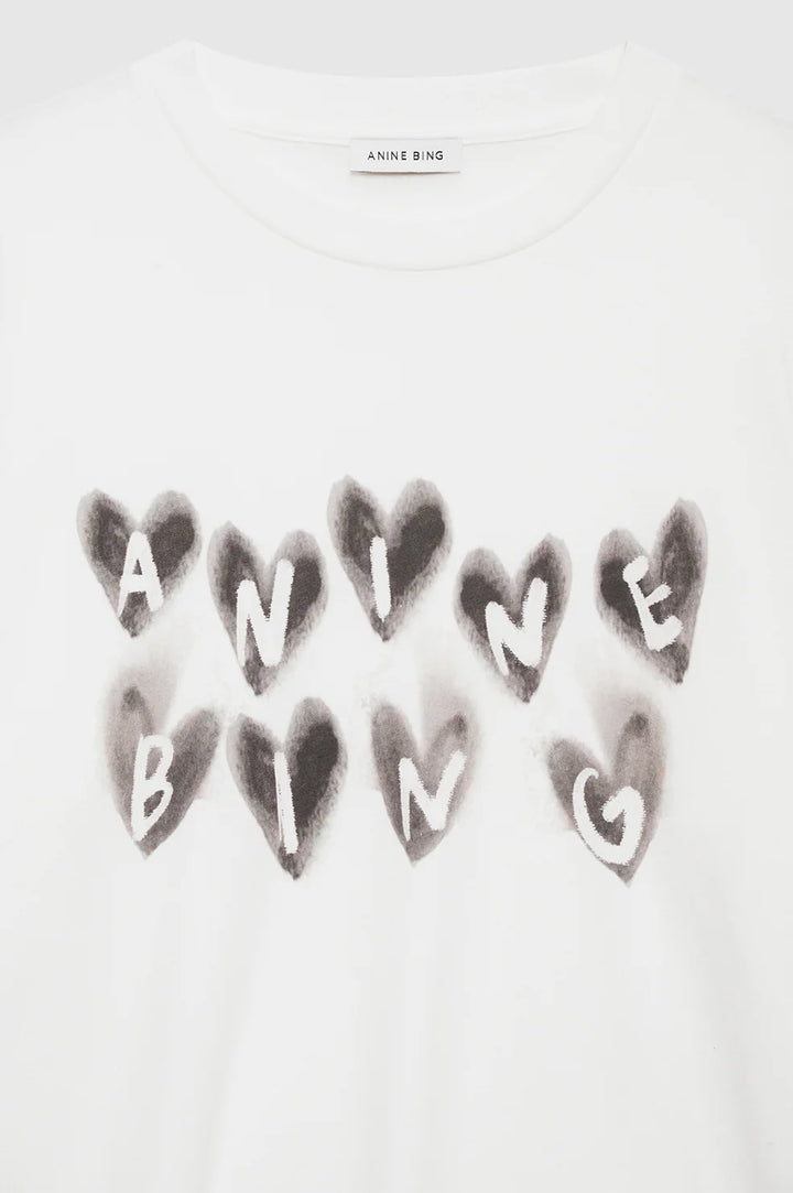 Anine Bing Caden Tee Hearts