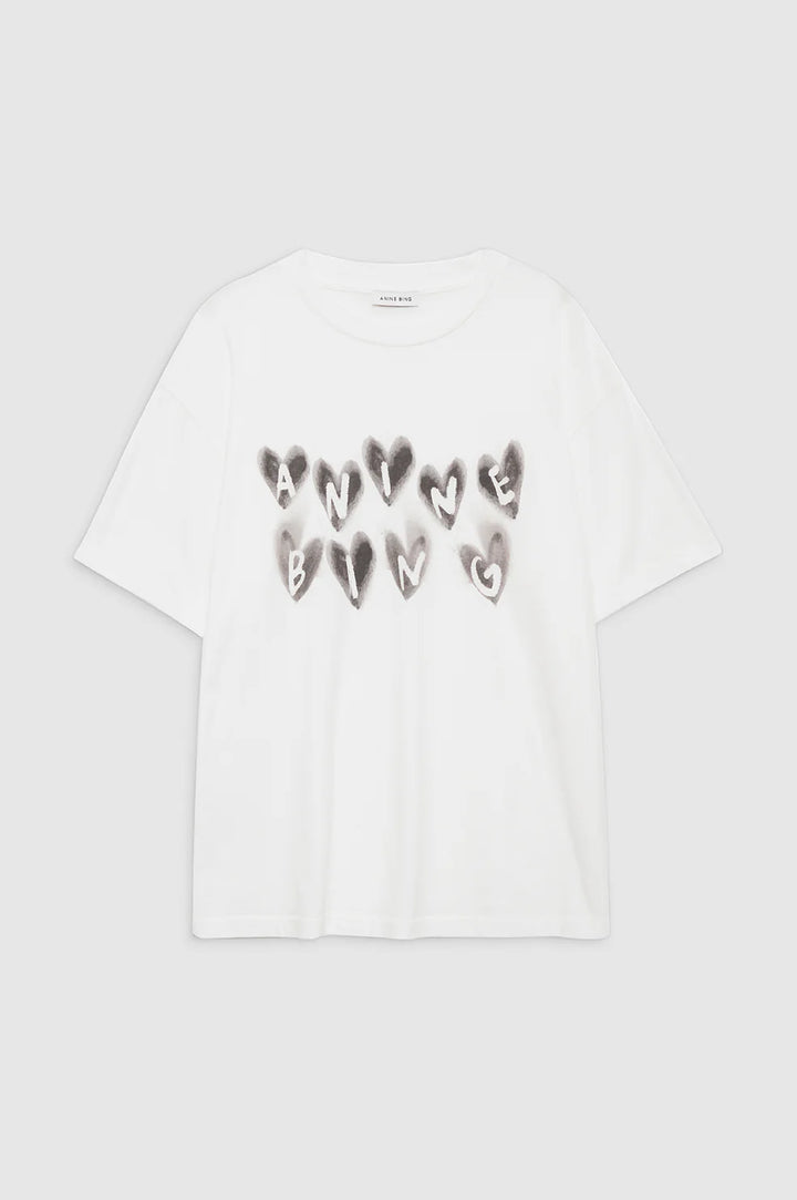 Anine Bing Caden Tee Hearts