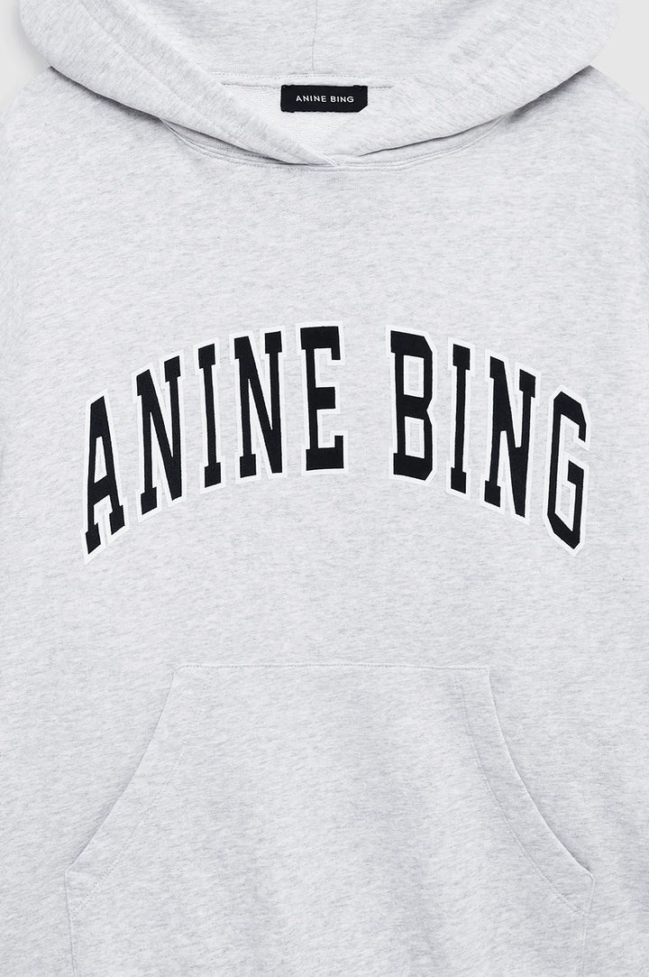 Anine Bing Harvey Sweatshirt Hoodie -Heather Grey