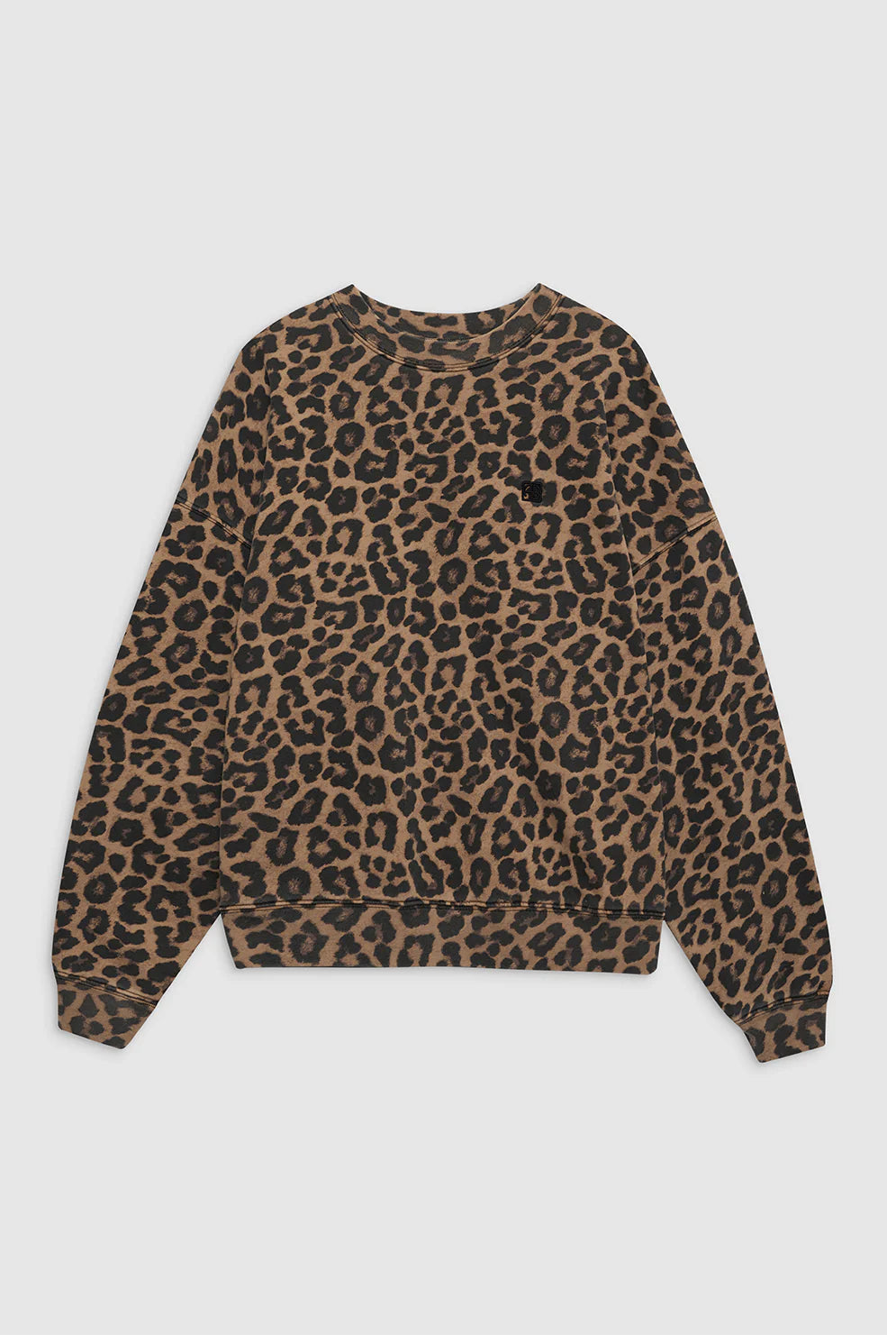 Anine Bing Miles Sweatshirt Brown Leopard
