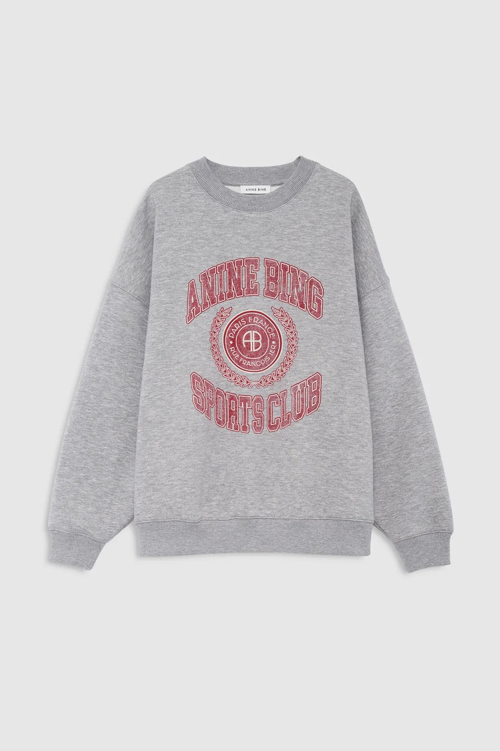 Anine Bing Miles Collegiate Sweatshirt-Grey