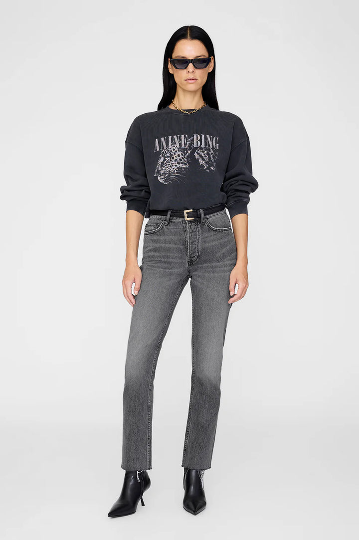 Anine Bing Spencer Sweatshirt Leopard