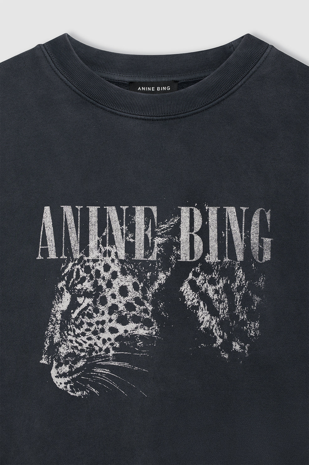 Anine Bing Spencer Sweatshirt Leopard