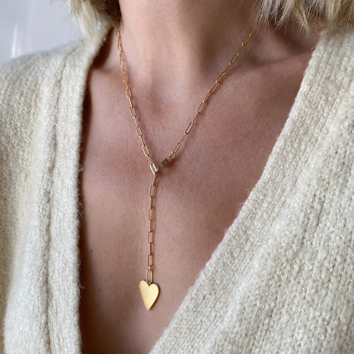 Thatch Amaya Heart Lariat Necklace