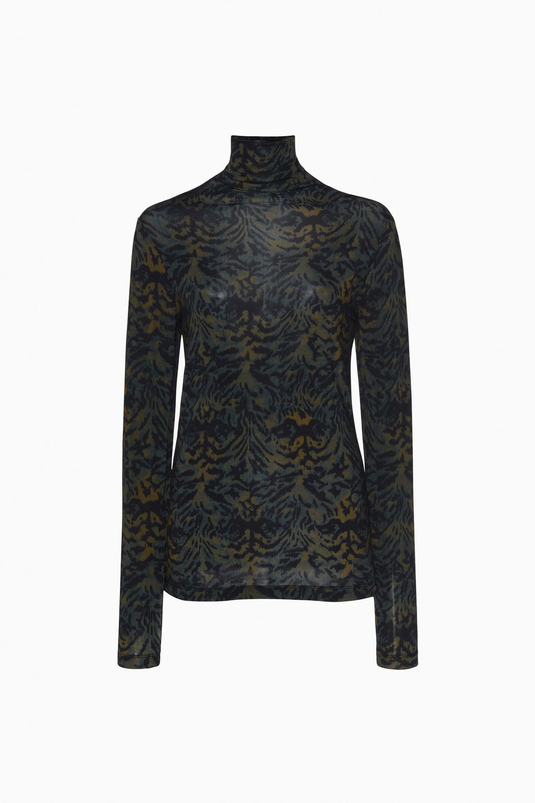 Ulla Johnson Aurelia Jersey Long Sleeve Turtleneck Top