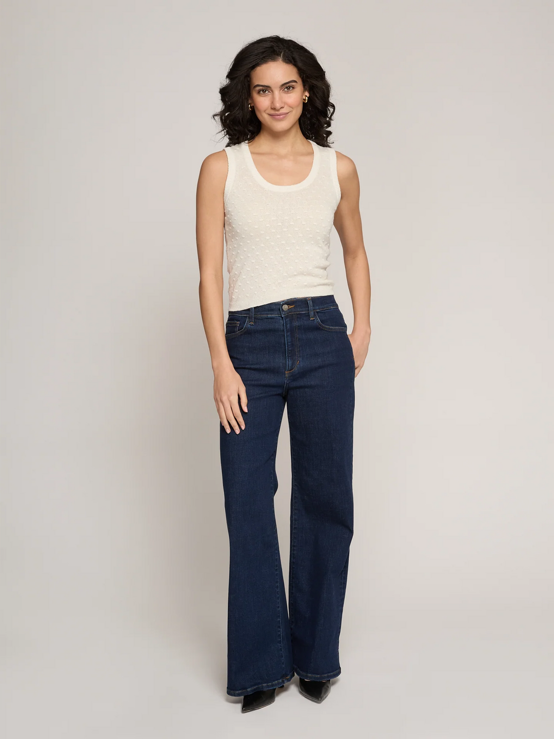 Autumn Cashmere Sheer Dot Tank