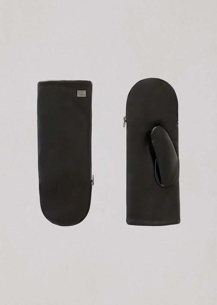 Soia & Kyo Betrice Faux Fur Lined Gloves Black Rose Quartz