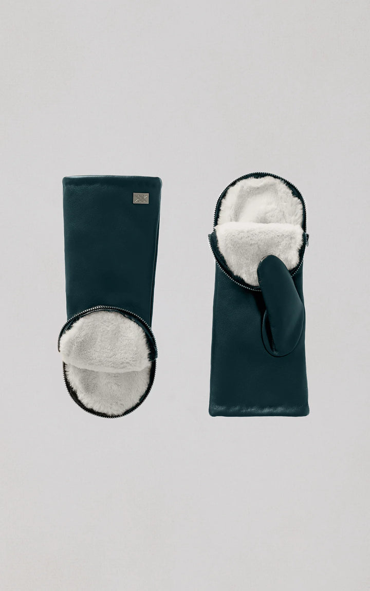 Soia & Kyo Betrice Faux Fur Lined Gloves Midnight Forest