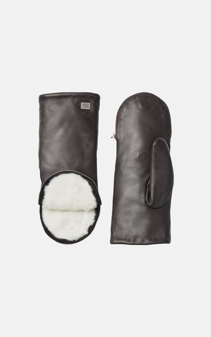 Soia & Kyo Betrice Faux Fur Lined Gloves - Mushroom