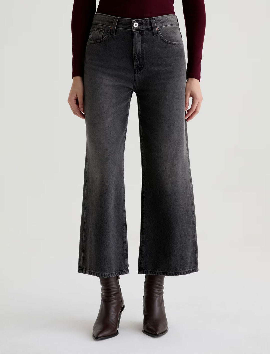 AG Saige Wide Leg Crop - Overnight