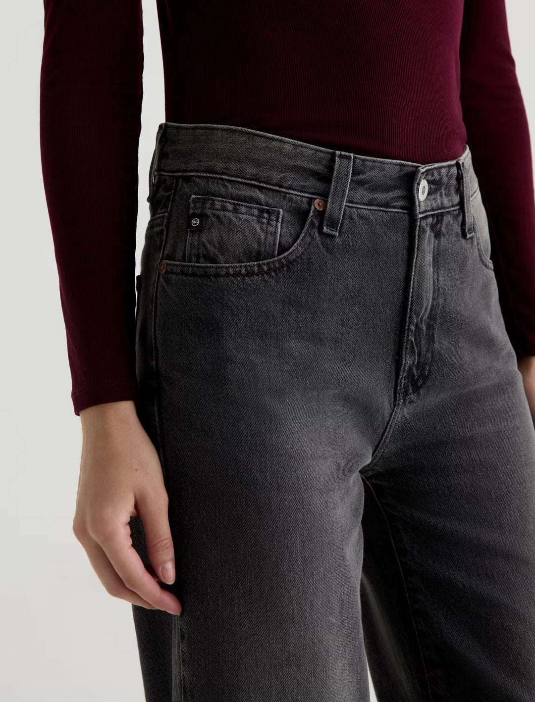 AG Saige Wide Leg Crop - Overnight