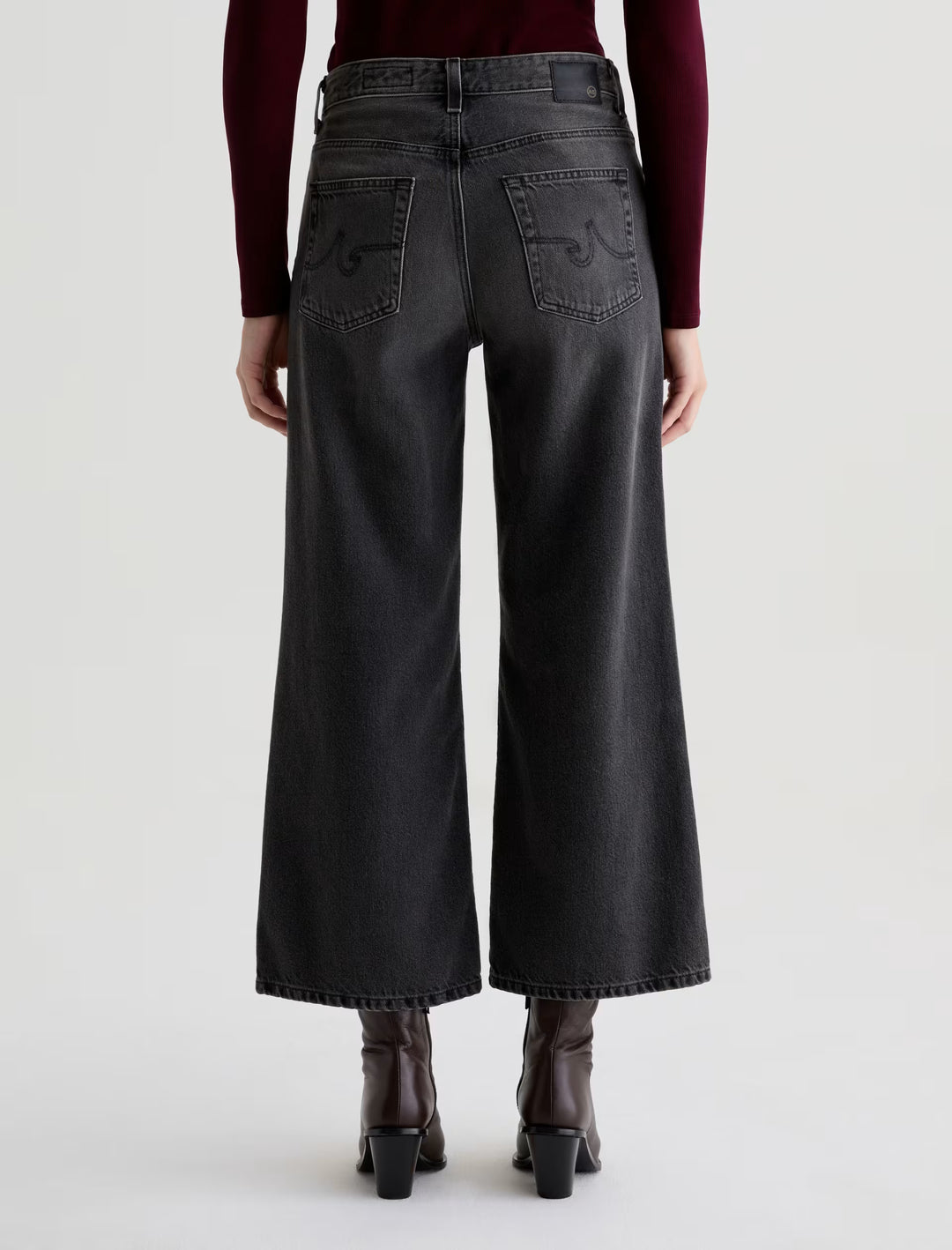 AG Saige Wide Leg Crop - Overnight