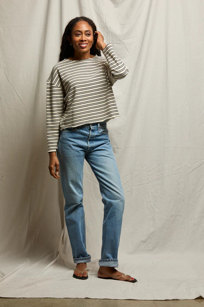 perfectwhitetee Briana Stripe Top