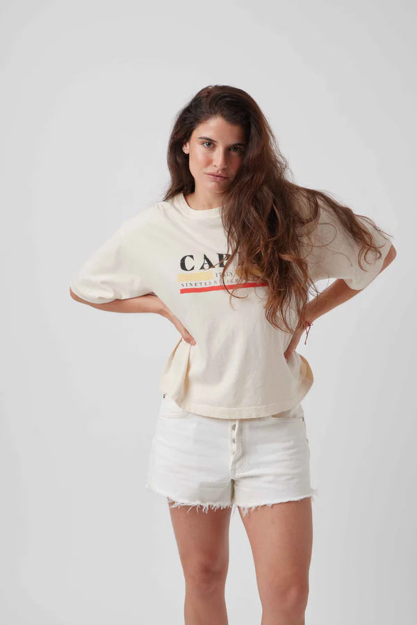 Sunny Somewhere Capri Boyrfriend Tee