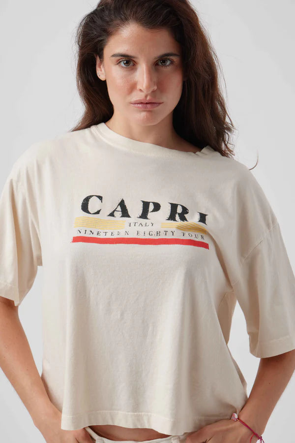 Sunny Somewhere Capri Boyrfriend Tee