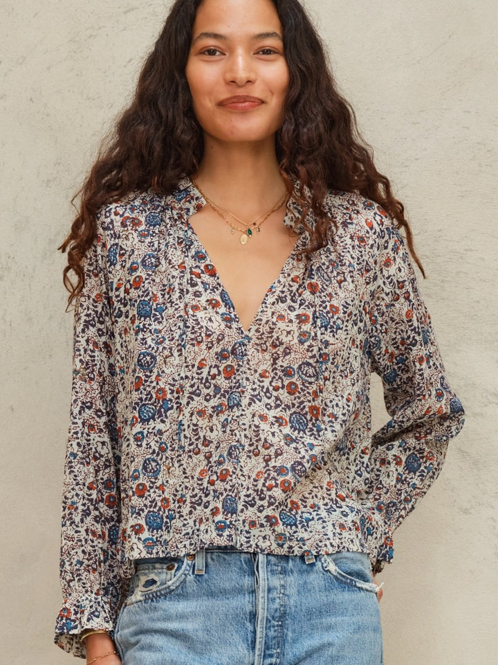 M.A.B.E Cass Print Long Sleeve Top