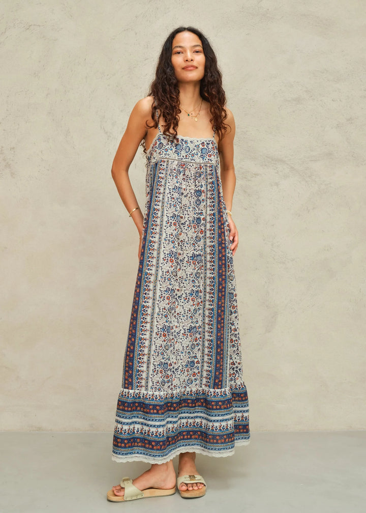 M.A.B.E Cass Print Maxi Dress