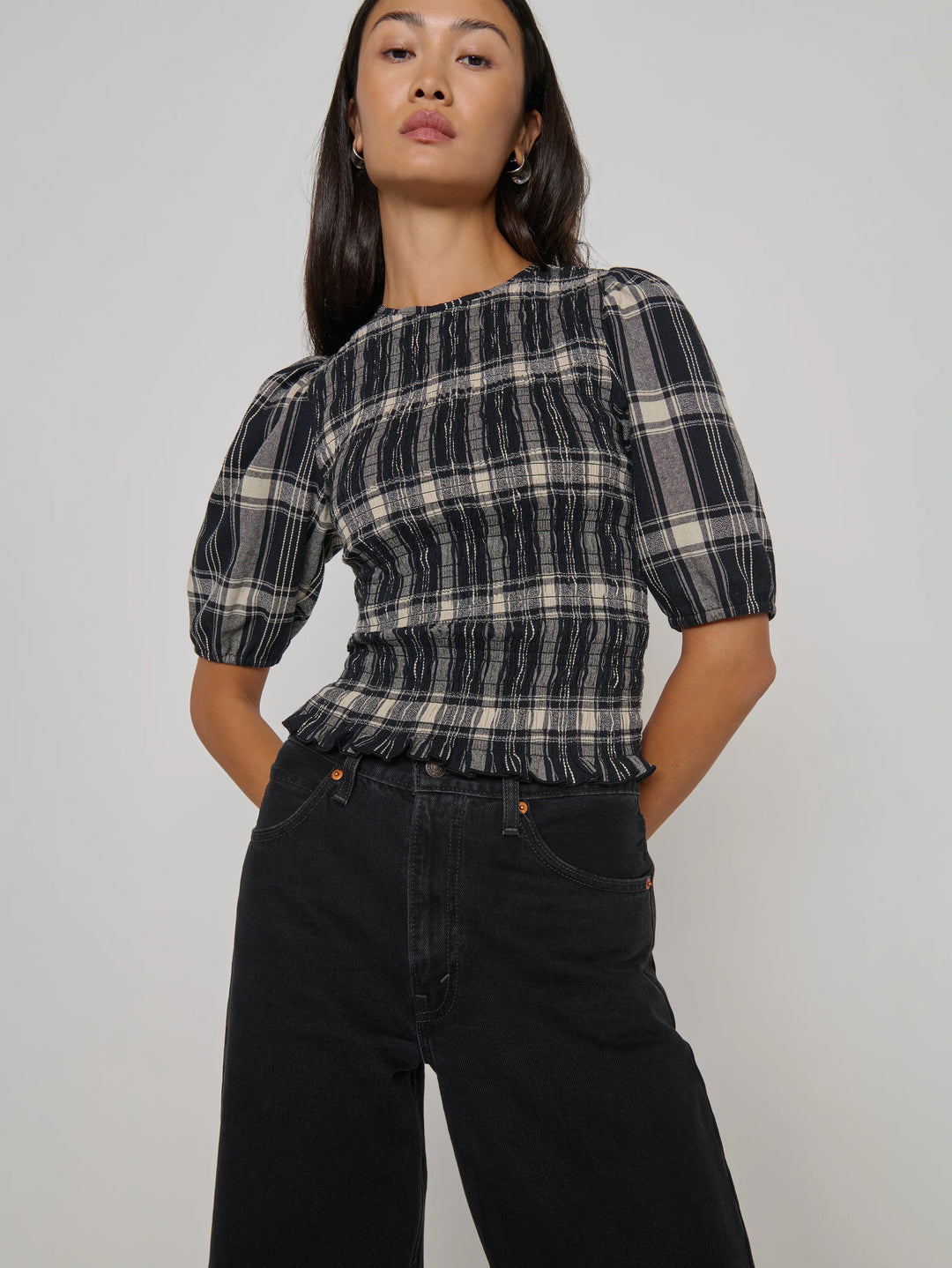 Nation Plaid Cheryl Top