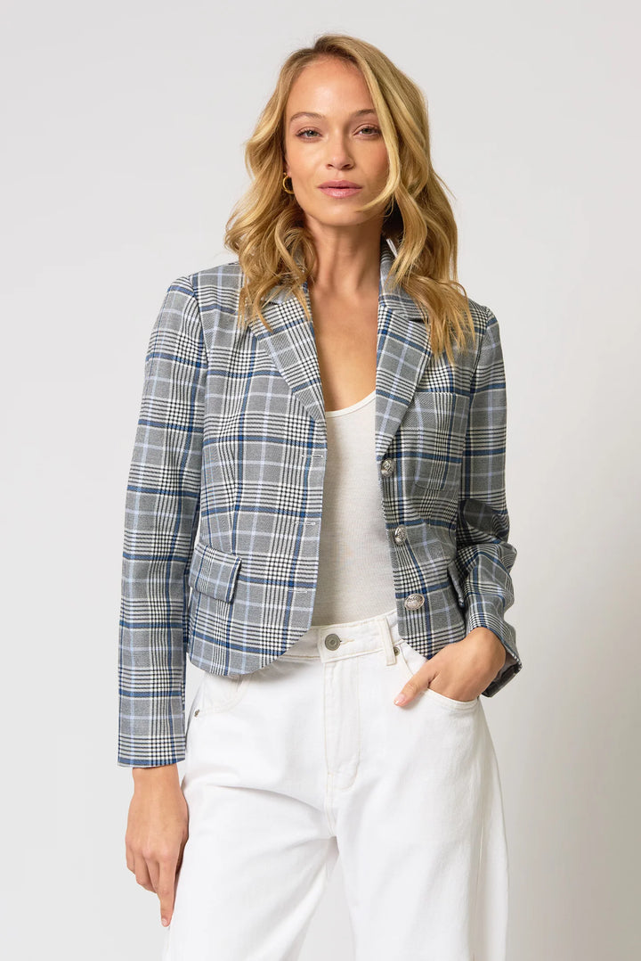 Central Park West Paulie Plaid Blazer