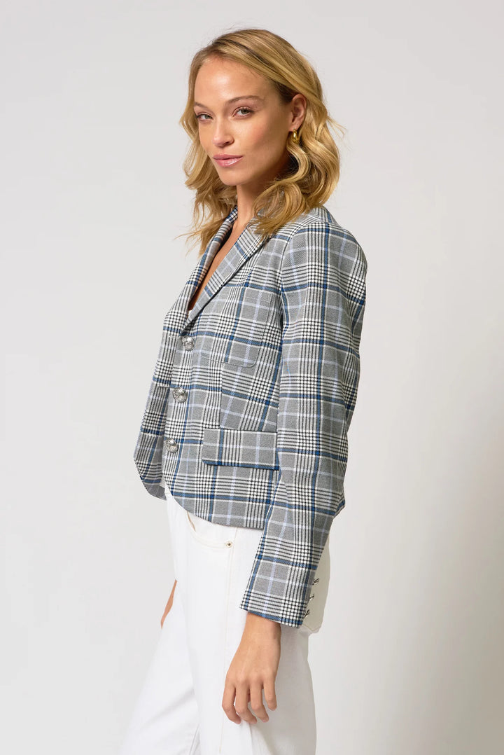 Central Park West Paulie Plaid Blazer