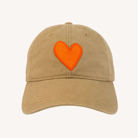 Kerri Rosenthal Imperfect Heart Hat - Camel- Orange