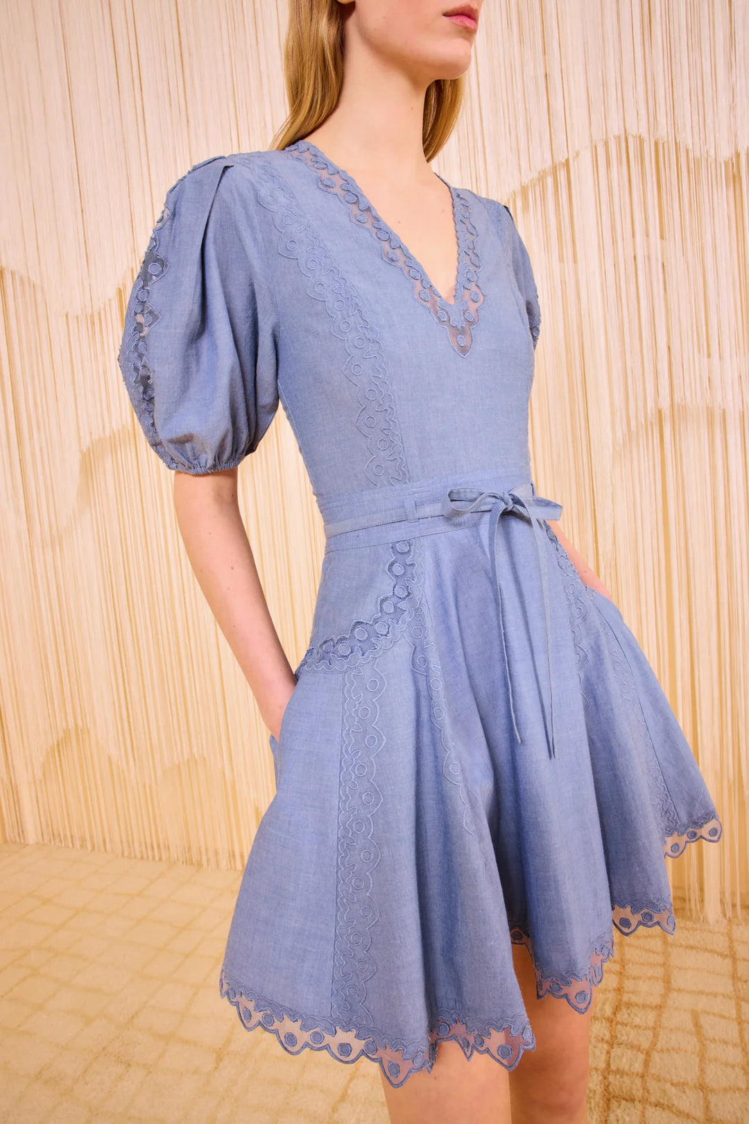 Ulla Johnson Camila Short Sleeve Mini Dress