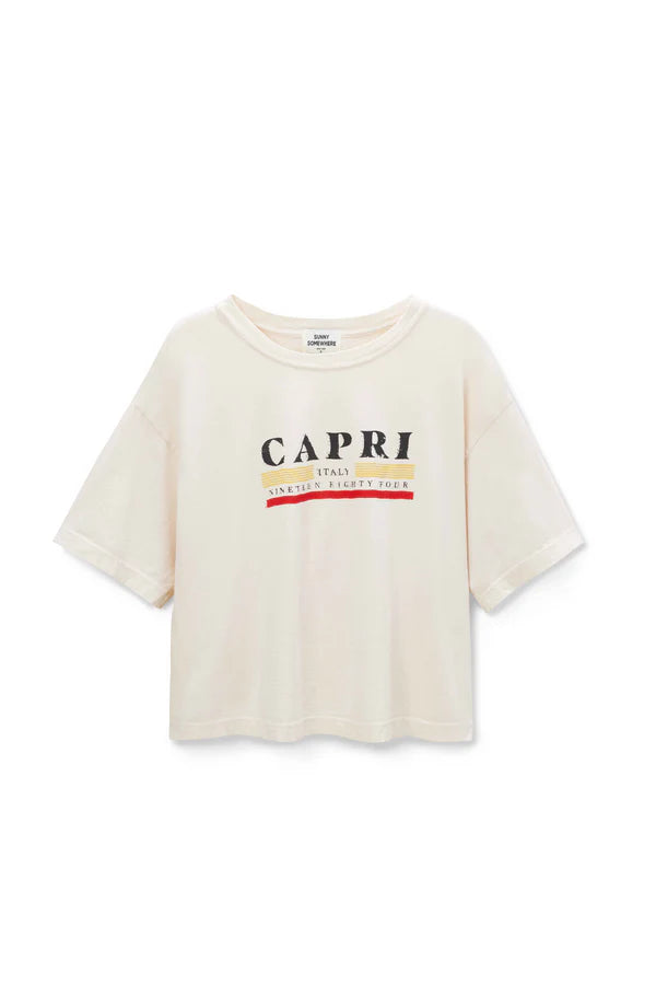 Sunny Somewhere Capri Boyrfriend Tee